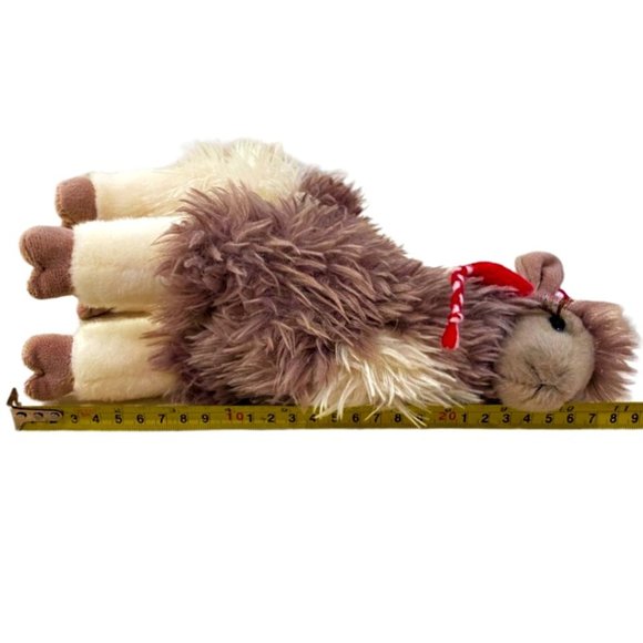 Douglas Cuddle Toys Llama Zephyr 11" Stuffed Animal Plush Alpaca Christmas Hat - Picture 9 of 10